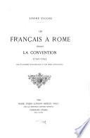 Les Français à Rome pendant la convention (1792-1795)