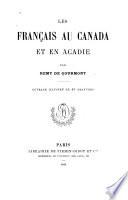 Les Français au Canada et en Acadie