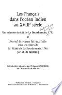 Les français dans l'océan indien au XVIIIe siècle