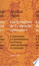 Les frontières de l'identité nationale