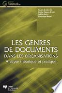 Les genres de documents dans les organisations