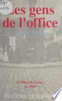 Les gens de l'office, à l'Hôtel de France, en 1900