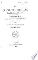 Les gestes des Chiprois