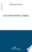 Les Goncourt à table