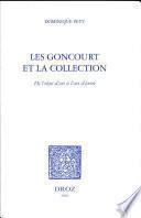 Les Goncourt et la collection
