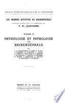 Les grandes activités du rhinencéphale: Physiologie et pathologie du rhinencéphale par J. de Ajuriaguerra [et al