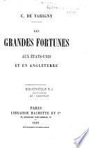 Les grandes fortunes aux États-Unis et en Angleterre