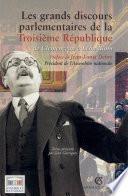 Les grands discours parlementaires de la Troisième République