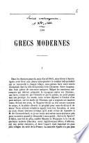 Les Grecs modernes