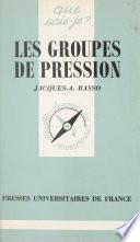 Les groupes de pression
