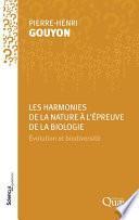 Les harmonies de la Nature à l’épreuve de la biologie