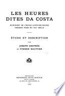 Les Heures dites da Costa
