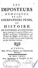Les imposteurs démasqués