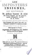 Les Imposteurs Insignes, Ou Histoires De plusieurs hommes de néant De toutes Nations, qui ont usurpé la qualité d'Empereur, de Roi & de Prince