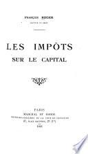 Les impôts sur le capital