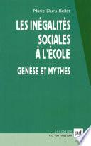 Les inégalités sociales à l'école