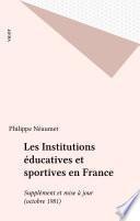 Les Institutions éducatives et sportives en France