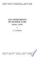 Les instruments de musique Luba