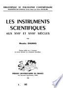 Les instruments scientifiques aux XVIIe et XVIIIe siècles