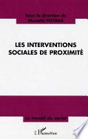 Les interventions sociales de proximité