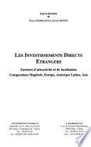 Les investissements directs étrangers