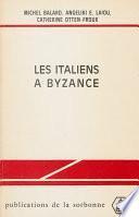 Les italiens à Byzance