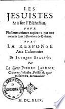 Les Jesuites mis sur l'échafaut pour plusieurs crimes capitaux par eux commis dans la provience de Guiene