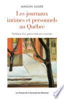 Les journaux intimes et personnels au Québec