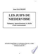 Les juifs de Niedervisse