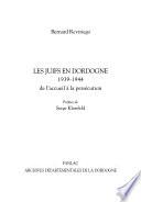 Les juifs en Dordogne, 1939-1944