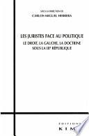 LES JURISTES FACE AU POLITIQUE