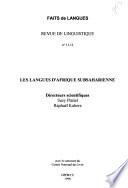 Les langues d'Afrique subsaharienne