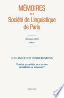 Les langues de communication