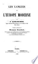 Les langues de l'Europe moderne