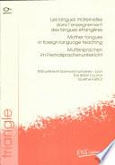 Les langues maternelles dans l'enseignement des langues étrangères