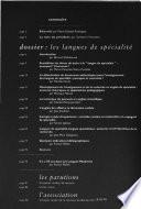 Les Langues modernes