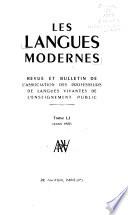 Les Langues modernes