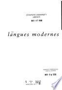 Les Langues modernes