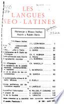 Les Langues néo-latines