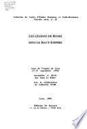 Les légions de Rome sous le haut-empire