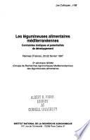 Les légumineuses alimentaires méditerranéennes