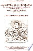 Les lettrés de la République