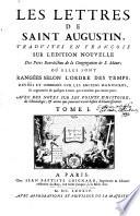 Les lettres de S. Augustin