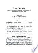 Les Lettres