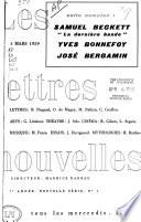 Les Lettres nouvelles
