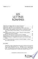 Les Lettres romanes