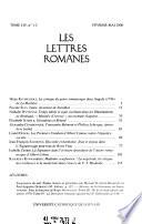 Les Lettres romanes