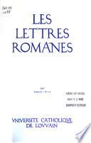 Les Lettres romanes