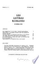 Les Lettres romanes