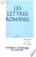 Les Lettres romanes
